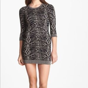 French Connection SnowTiger Metallic Sweater Dress